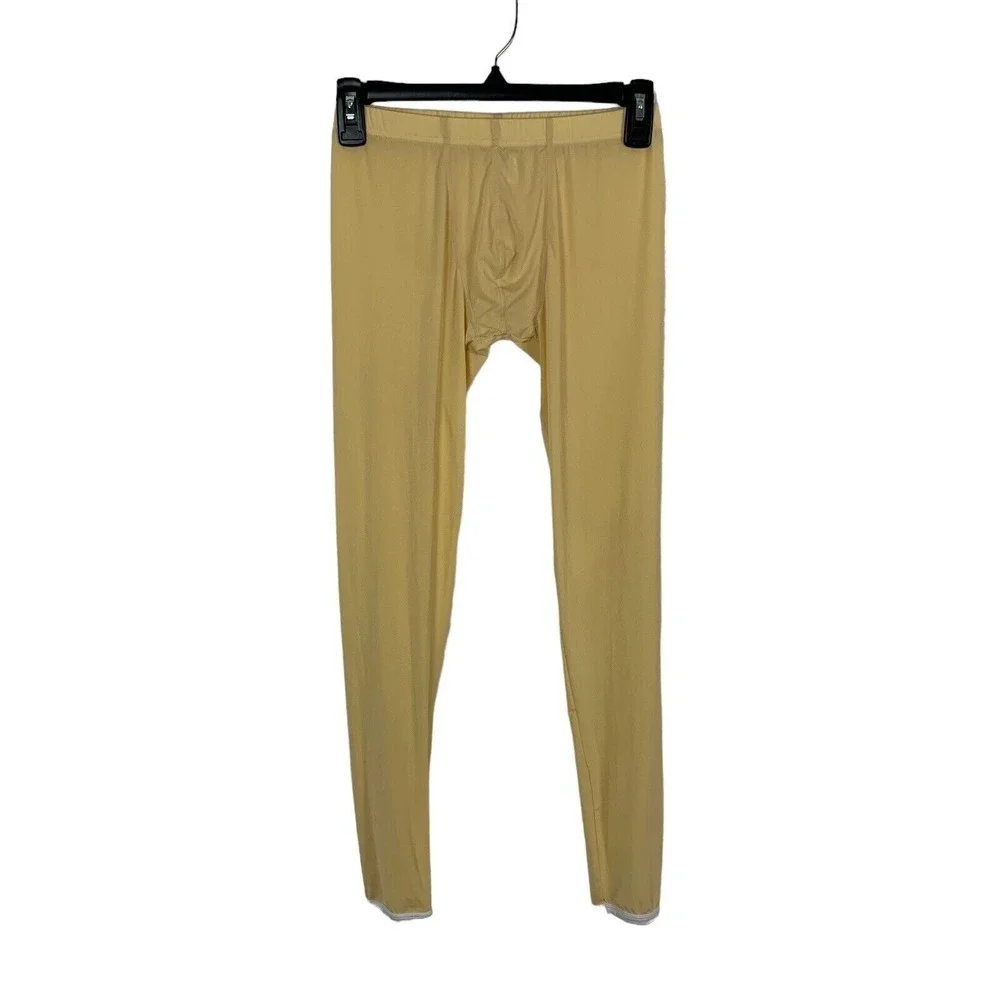 Vanskoos Pajama Pants Medium Yellow Stretch Lounge‎ Soft Sleep